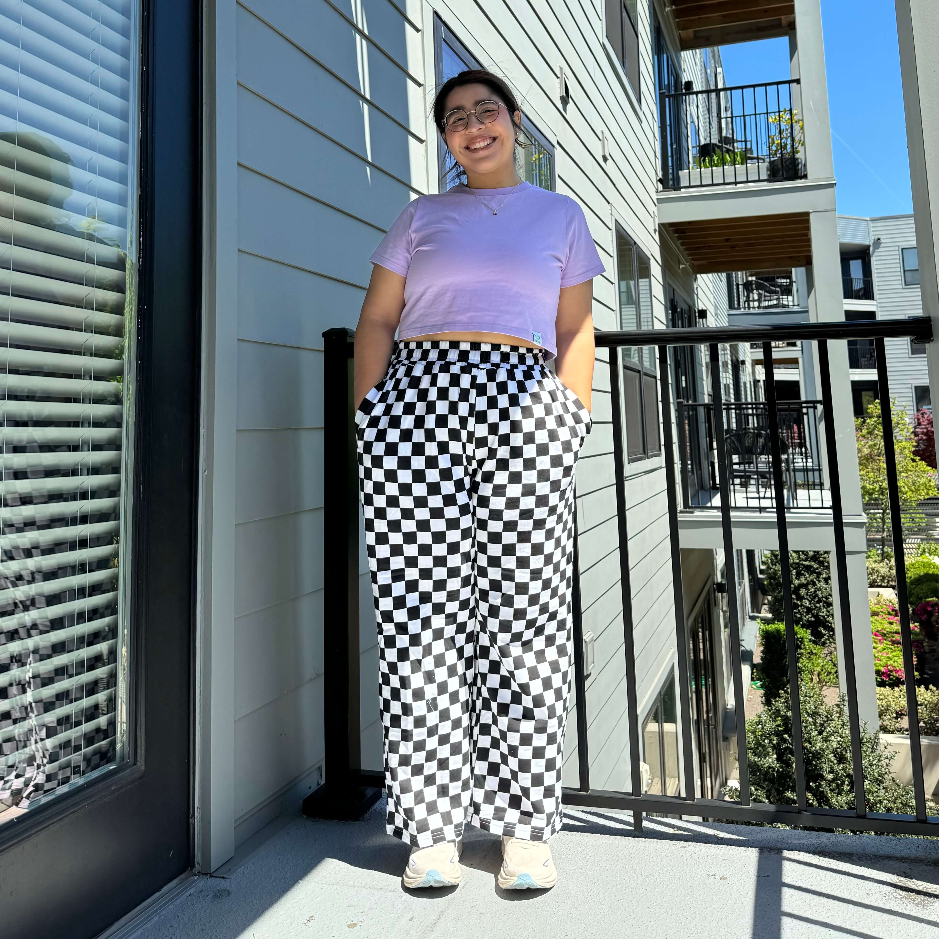 29" Inseam Be Yourself Pants - Checker Black *Clearance Sale*