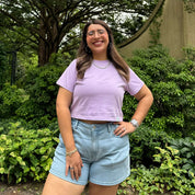 Cropped Tee - Lavender *Clearance Sale*