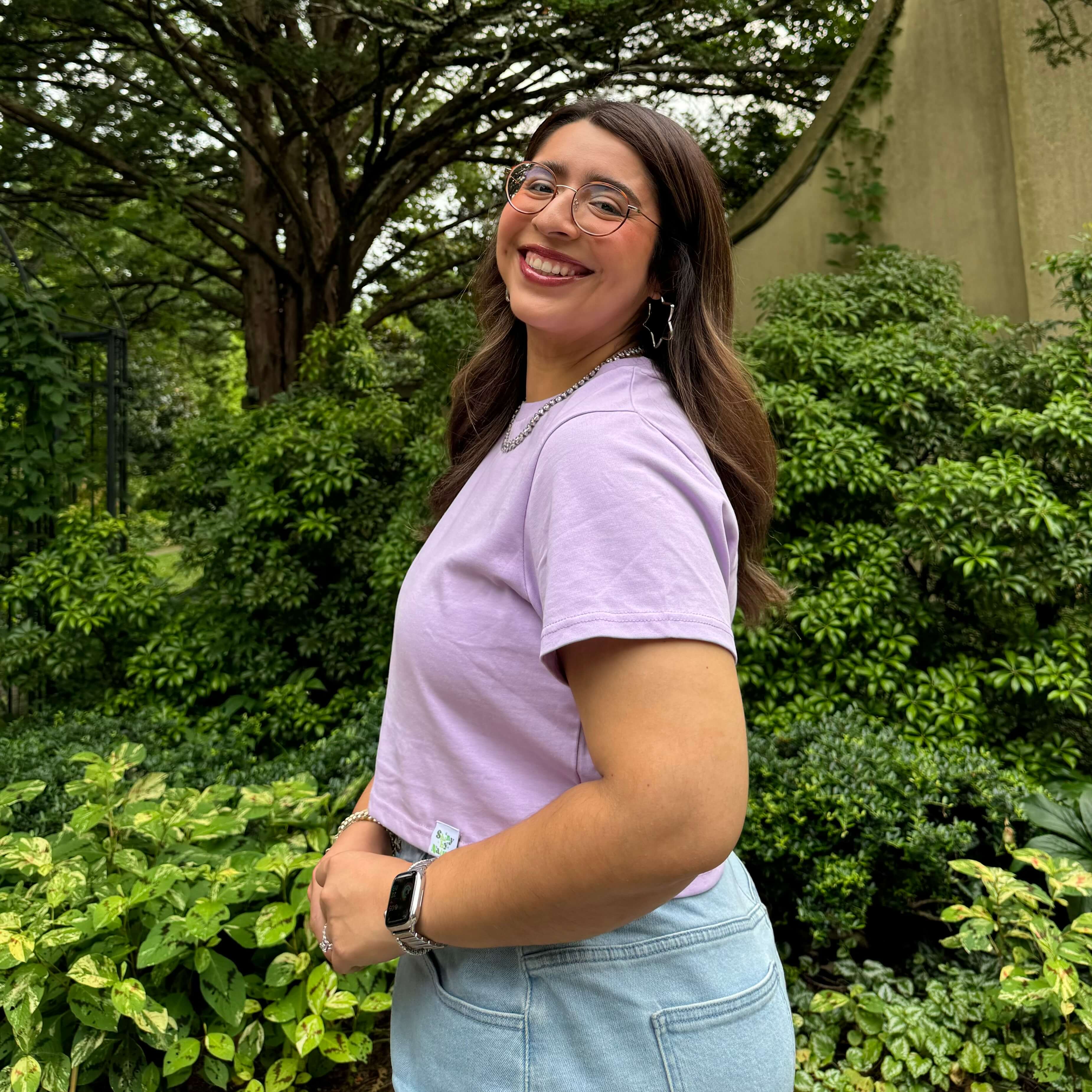Cropped Tee - Lavender *Clearance Sale*