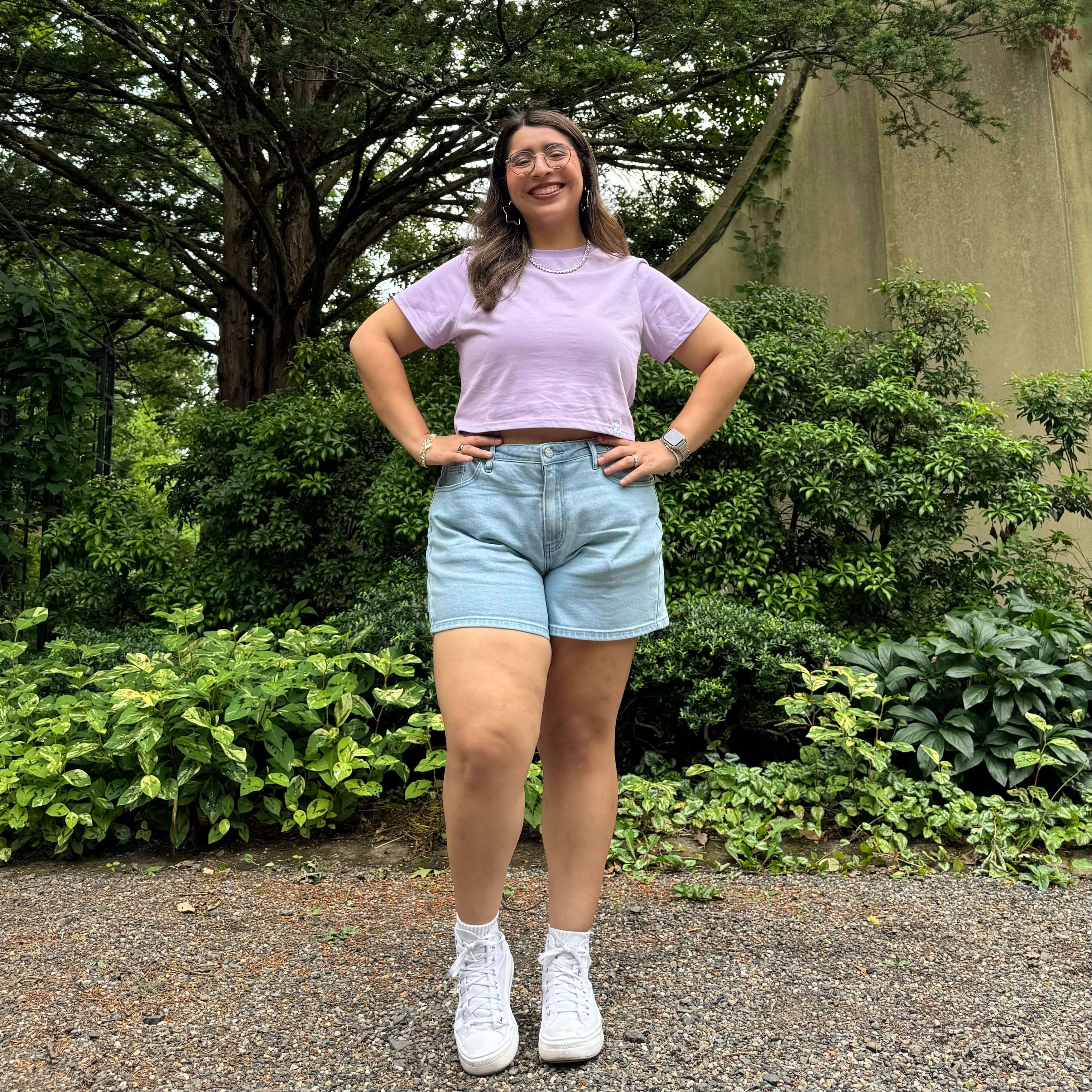 Cropped Tee - Lavender *Clearance Sale*