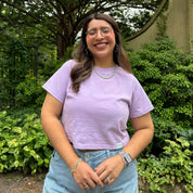 Cropped Tee - Lavender *Clearance Sale*