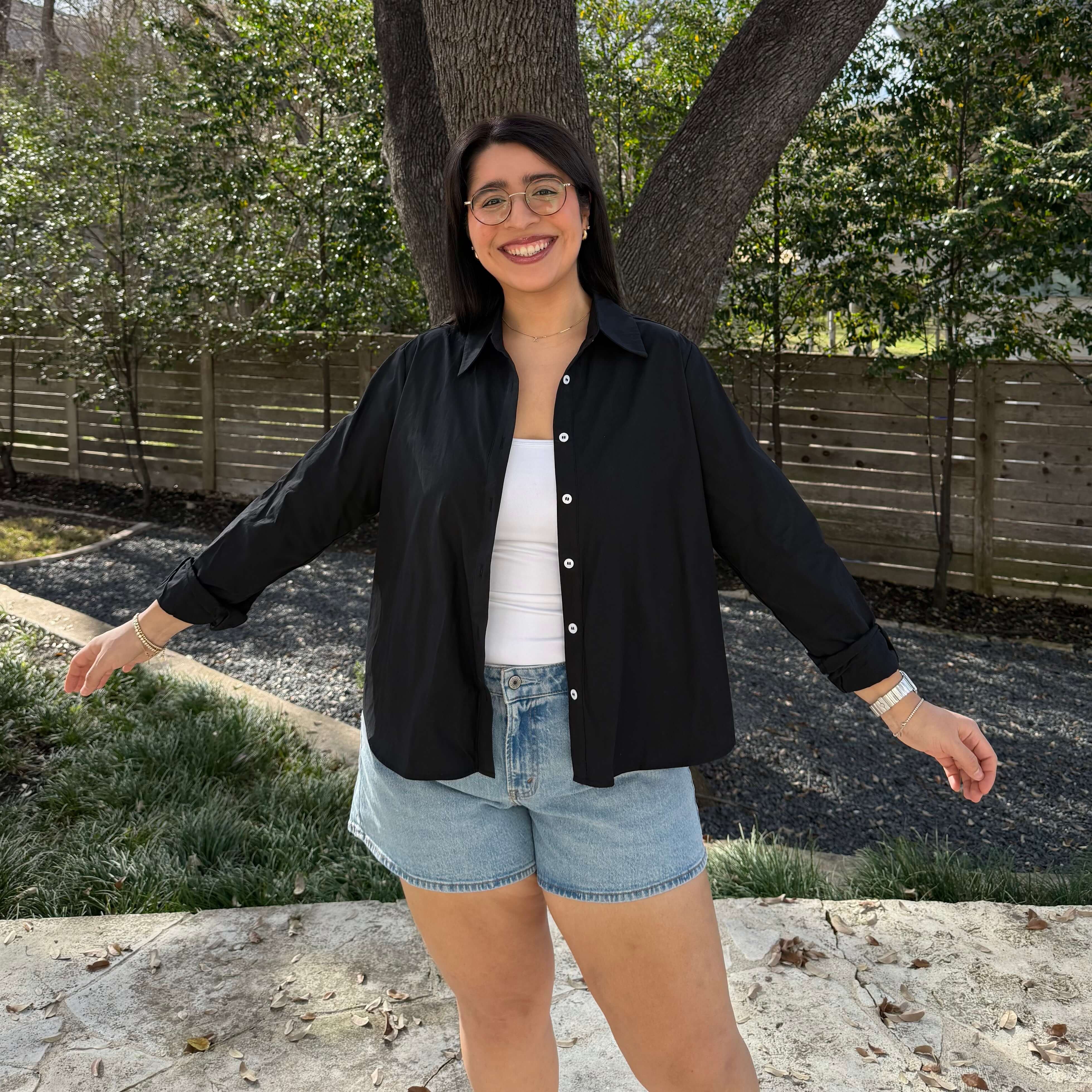 Effortless Button-Up - Black *Clearance Sale*