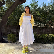 Spring Flowy Skirt - Tofu *Clearance Sale*
