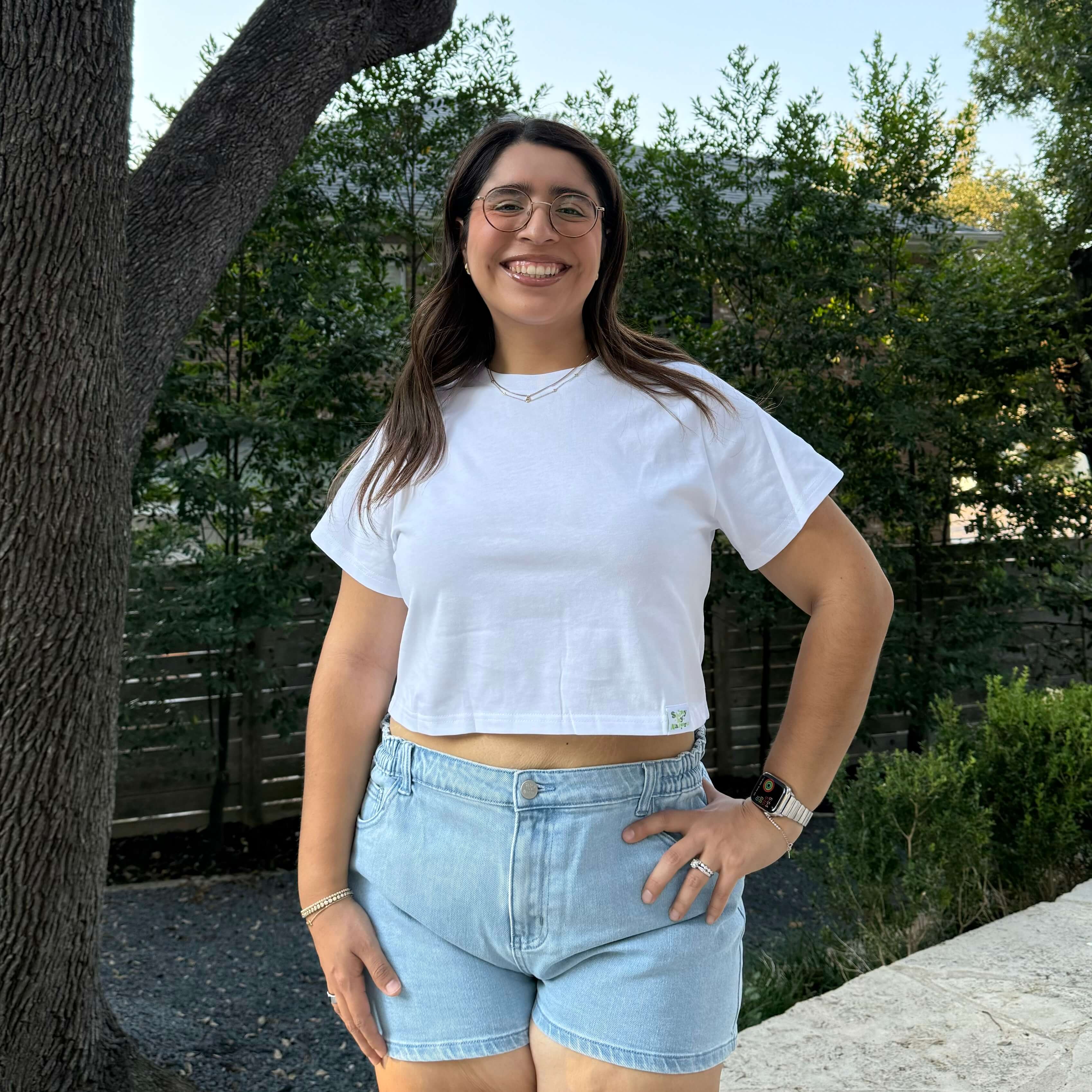 Cropped Tee - Tofu *Clearance Sale*