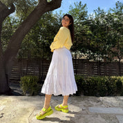 Spring Flowy Skirt - Tofu *Clearance Sale*
