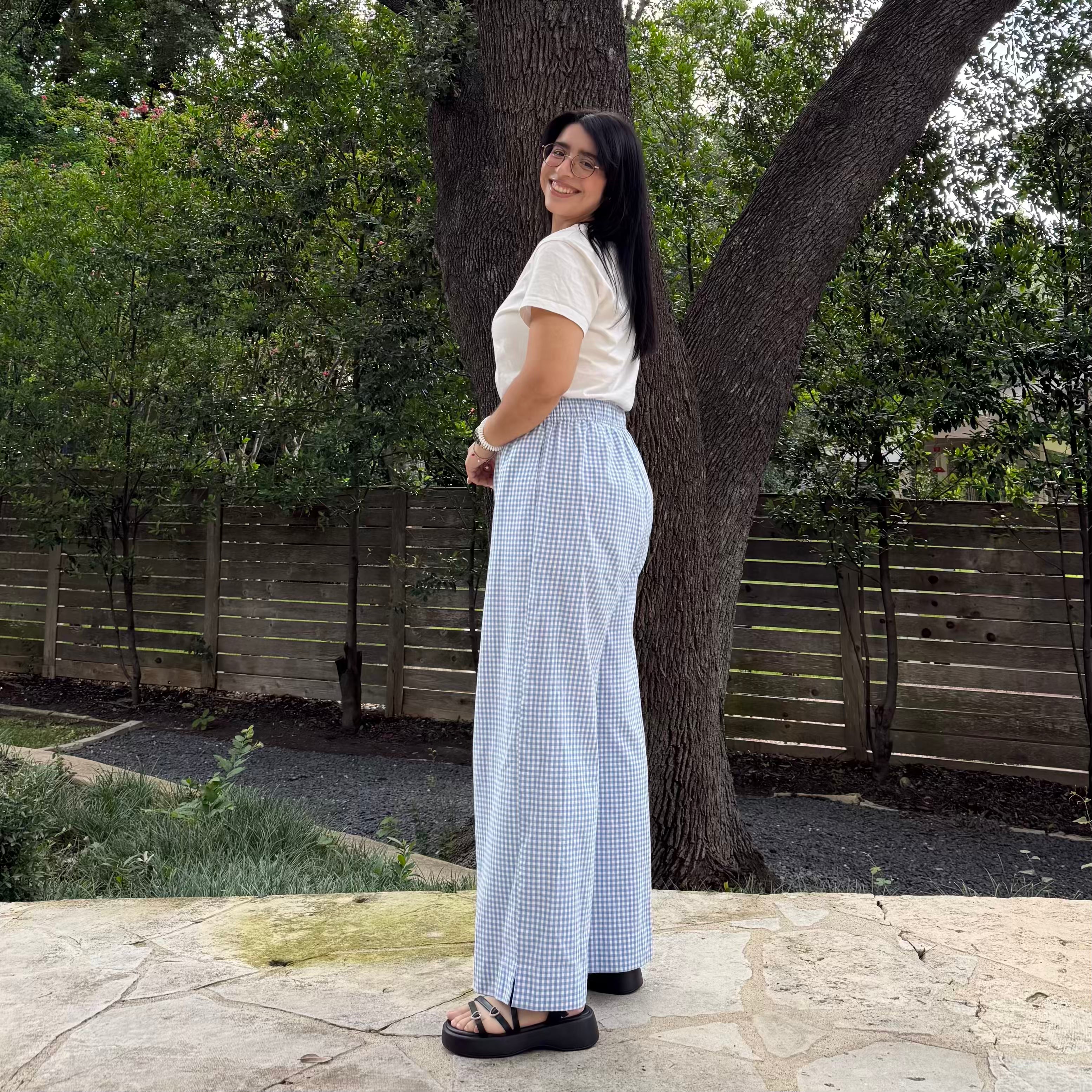 28" Inseam Picnic Pants - Blue Gingham