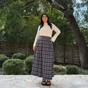 Harvest Moon Skirt - Blueberry Plaid