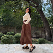 Harvest Moon Skirt - Chestnut Plaid