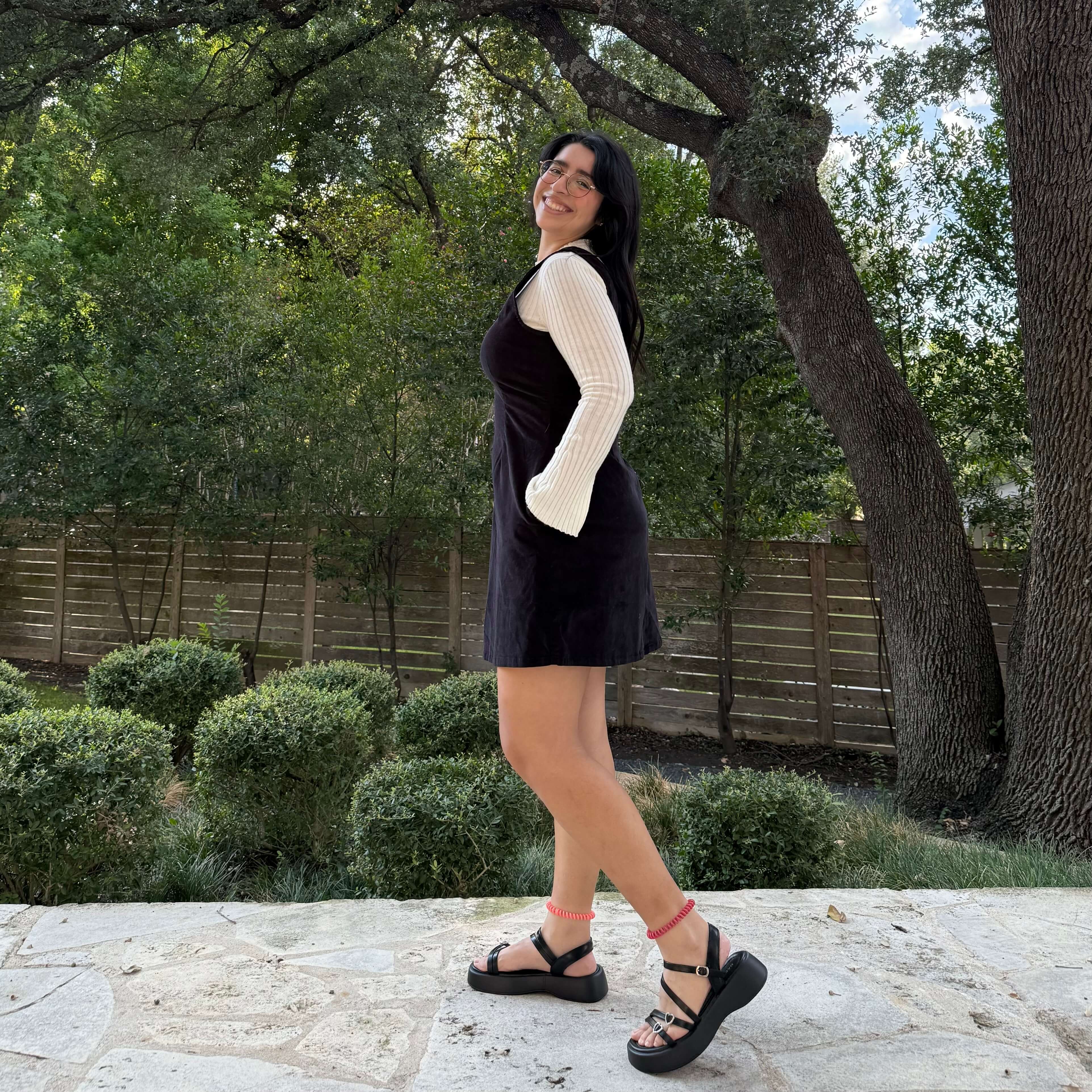 The Raven Dress - Black Corduroy *Clearance Sale*