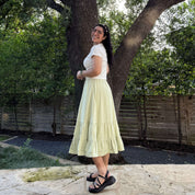 Spring Flowy Skirt - Matcha *Clearance Sale*